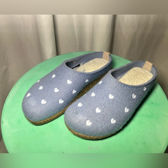 HAFLINGER Cuoricini Felt Clog Wool Slipper | 39 (US8) - Picture 10 of 13
